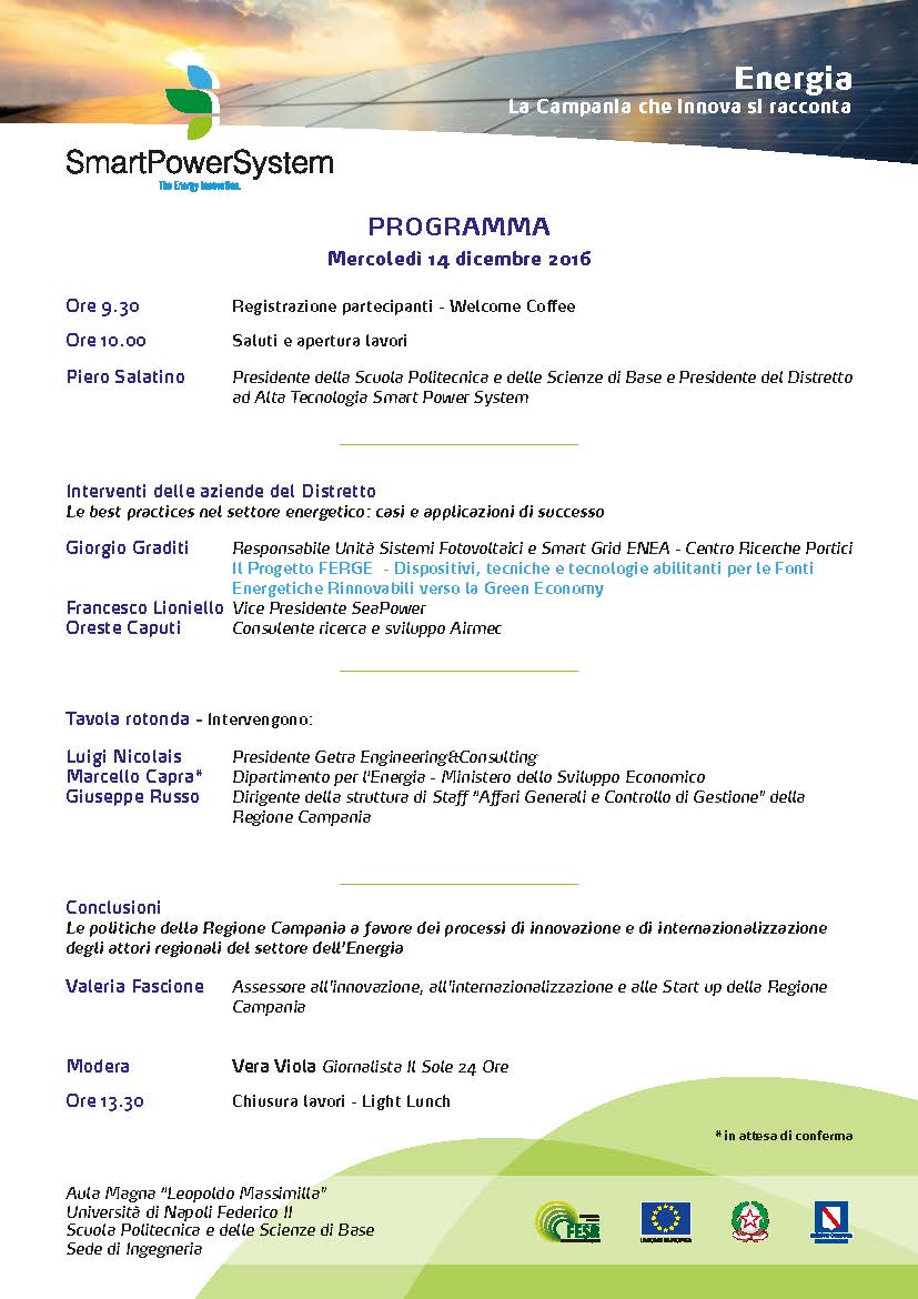 Programma Evento SPS